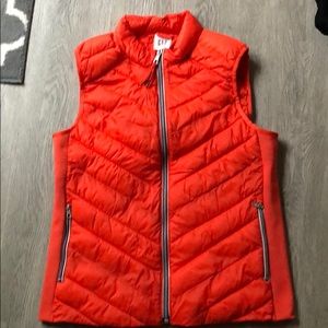 Orange down vest
